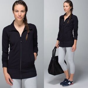 Lululemon Nice Asana Jacket Black SZ 4